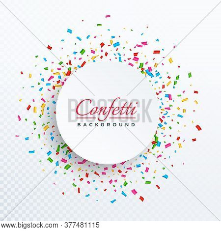Colorful Vector Confetti Isolated On Transparent Background