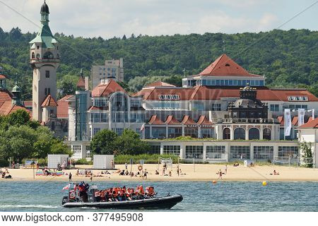 Sopot, July 14: Tourists Enjoying A High Speed Sight Seeing Tour On July 14, 2020 At Sopot, Poland. 