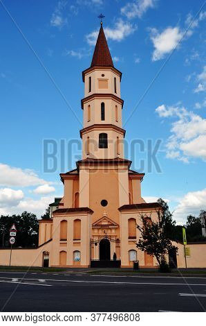 Trinity Church In Ruzhany. Famous Historical Landmark.