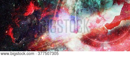 Supermassive Black Hole. Elements Of This Image Furnished By Nasa.