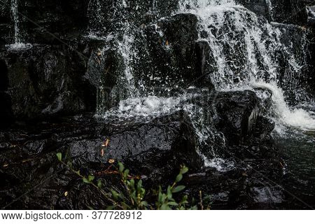 Beautiful Elephant Falls, The Three Steps Water Falls, In Shillong, Meghalaya, East Khasi Hills, Ind