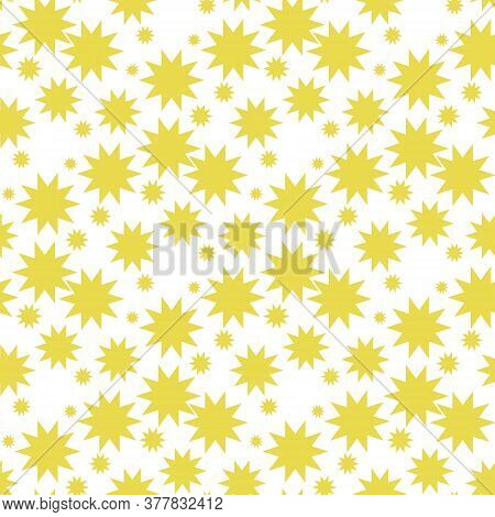 Nucleate Explosion Pattern Seamless Vector Repeat Geometric Yellow For Any Design