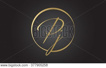 Initial Pj Letter Logo With Creative Modern Business Typography Vector Template. Creative Letter Pj