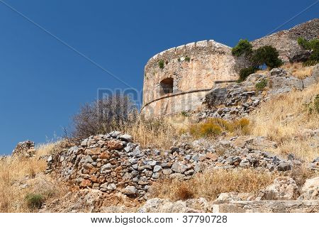 Crete Spinalonga Fortress Greece