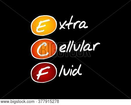 Ecf - Extracellular Fluid Acronym, Medical Concept Background