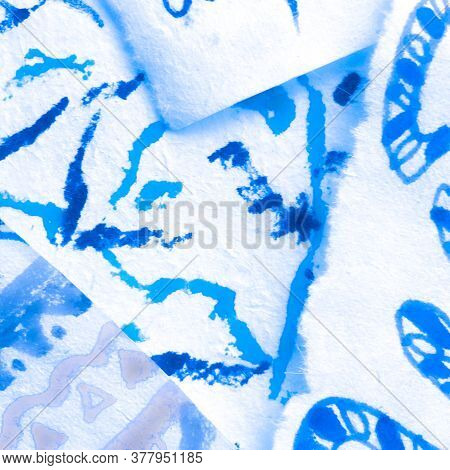 Winter Artistic Art. Nautical Sea Print. Artistic Nautical Sea Motif. Marine White Ornamental Patter