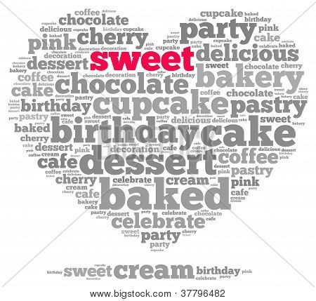 info-text graphics and arrangement concept on white background (word cloud)