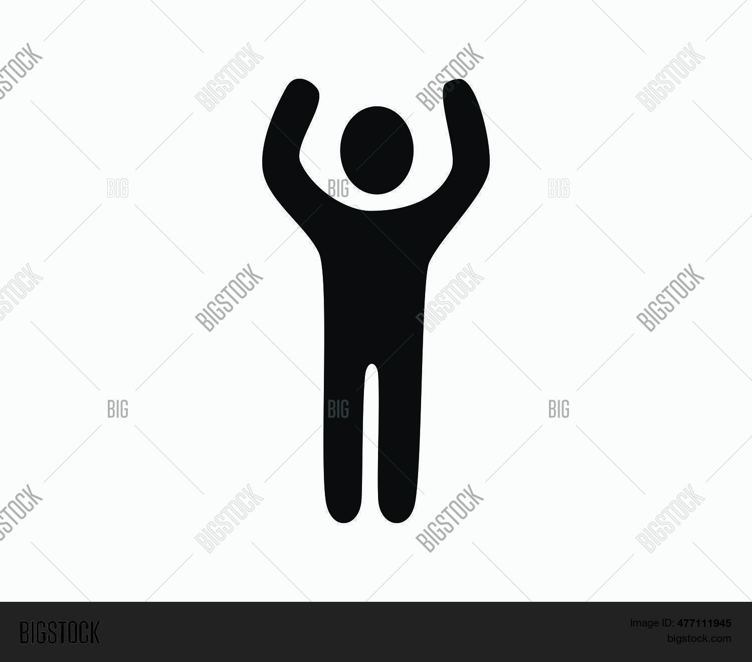 Stick Figure Raise Vector & Photo (Free Trial) Bigstock
