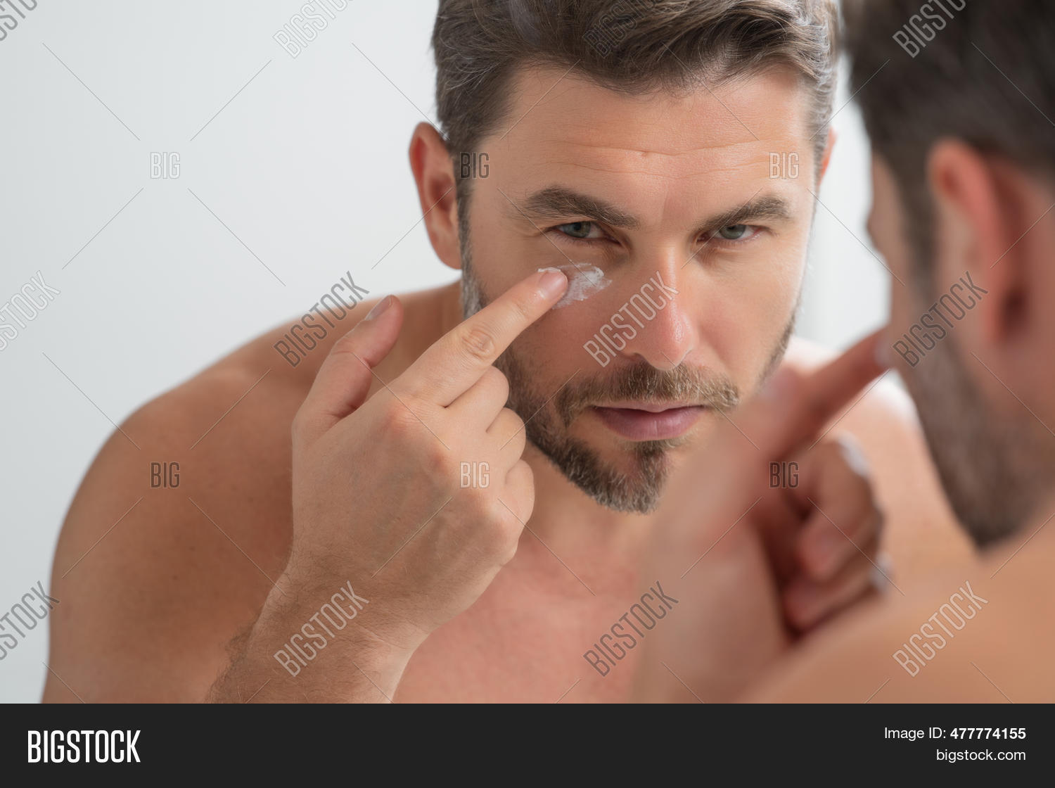 Mens Beauty. Cream Image & Photo (Free Trial) | Bigstock