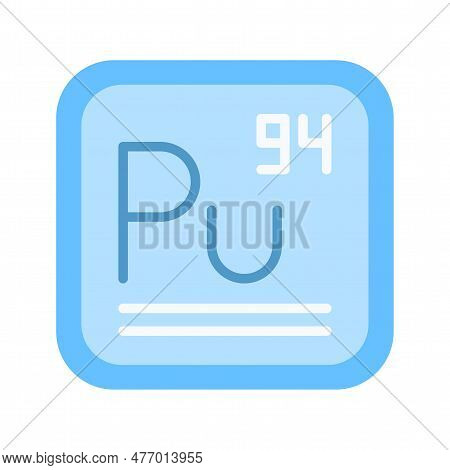 Plutonium Icon Vector Image. Suitable For Mobile Application Web Application And Print Media.