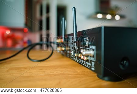Frankfurt, Germany - Jan 30, 2023: An Audio System Pioneer Nc-50dab Player, Equipped With Chromecast