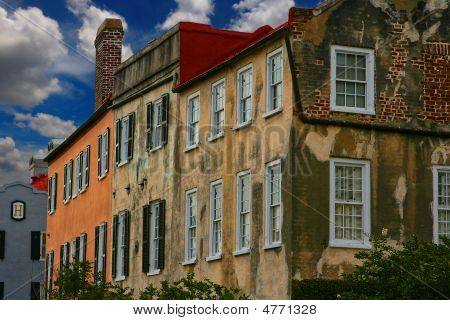 Charleston, Caroline du Sud coloniale ligne maisons