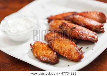 Kyllingevinger med sauce