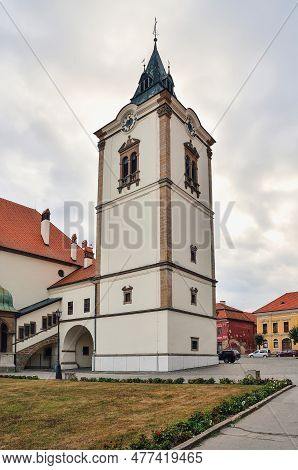 Levoca, Slovakia - August 18, 2015: Town Hall In Levoca Town, Slovakia.