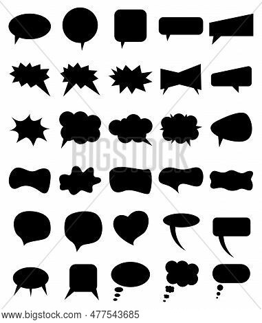 Simple Flat Bubble Talk Comic Bundle Set