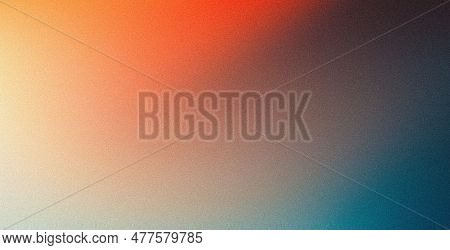 Dark Grainy Gradient Background Orange White Blue Teal Blurred Noise Texture Header Poster Banner La