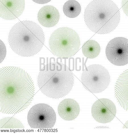 Abstract Geometric Seamless Circle Pattern Art Creativity Repeated Vector Illustration. Seamless Pat