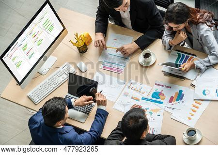 Project Planning Software For Modish Business Project Management On The Computer Screen Showing Time