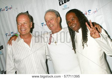 Kelsey Grammer with Fred Segal and Michael Beckwith  at the Birthday Celebration for Fred Segal and Charity Auction. Private Location, Malibu, CA. 08-29-09