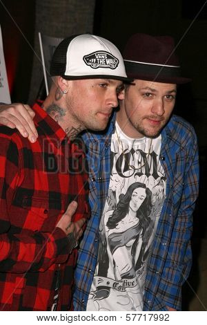 Benji Madden and Joel Madden at the Los Angeles Premiere of 'Anvil! The Story of Anvil'. The Egyptian Theatre, Hollywood, CA. 04-07-09