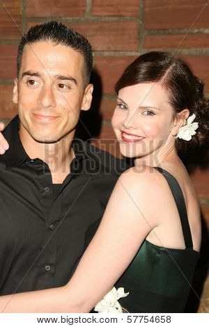 Kirk Acevedo and Kiersten Warren  at the Australians In Film 2009 Breakthrough Awards. Hollywood Roosevelt Hotel, Hollywood, CA. 05-08-09