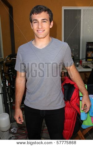 Matthew Ziff on the set of 