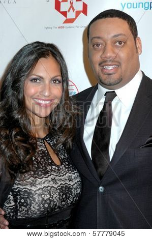 Jessie Camacho and Cedric Yarbrough  at the 2009 Valentines Day Gala 'Love Conquers H8'. Montage Hotel, Beverly Hills, CA. 02-14-09