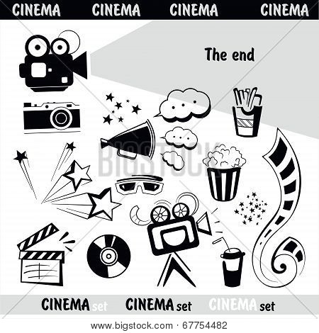 Cinema sign set