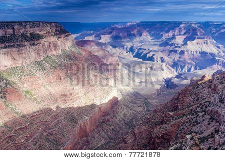 Grand Canyon Sight in the Very Early Morning