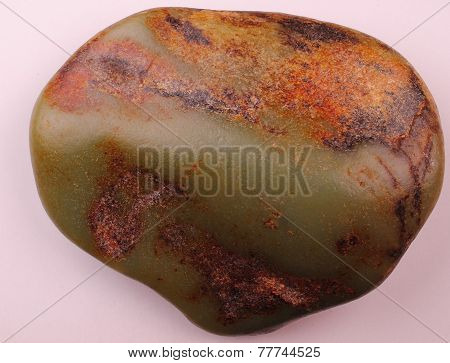 Rare Green Jade Pebbles Solid Natural Lightish Color Elegant Beautiful Magic Stone