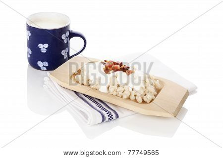 Bryndzove Halusky With Zincica.