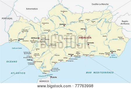 Andalusia Map