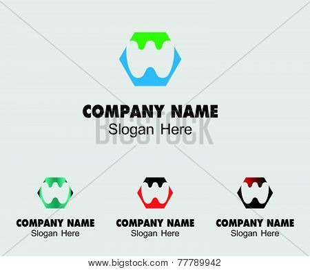 Letter W alphabet logo vector letter W icon