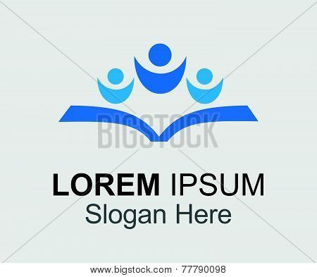 Logo for education and school learning