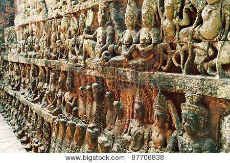Terrace Of The Leper King, Angkor Wat, Cambodia