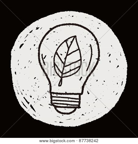 Environmental Protection Concept; Saving Energy To Protect Our Environment; Doodle