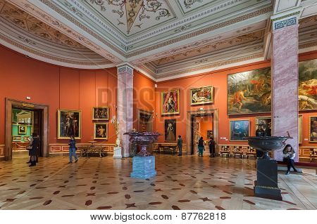 Interior Of State Hermitage In St.petersburg, Russia
