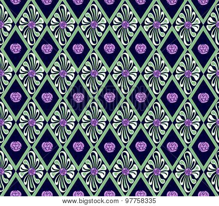 Floral seamless pattern. Flower background. Floral seamless ornament with flowers.