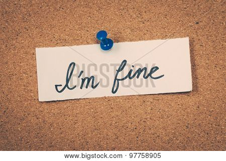 I'm Fine