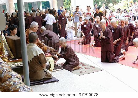 The Buddhist Nun Ordination Ceremony