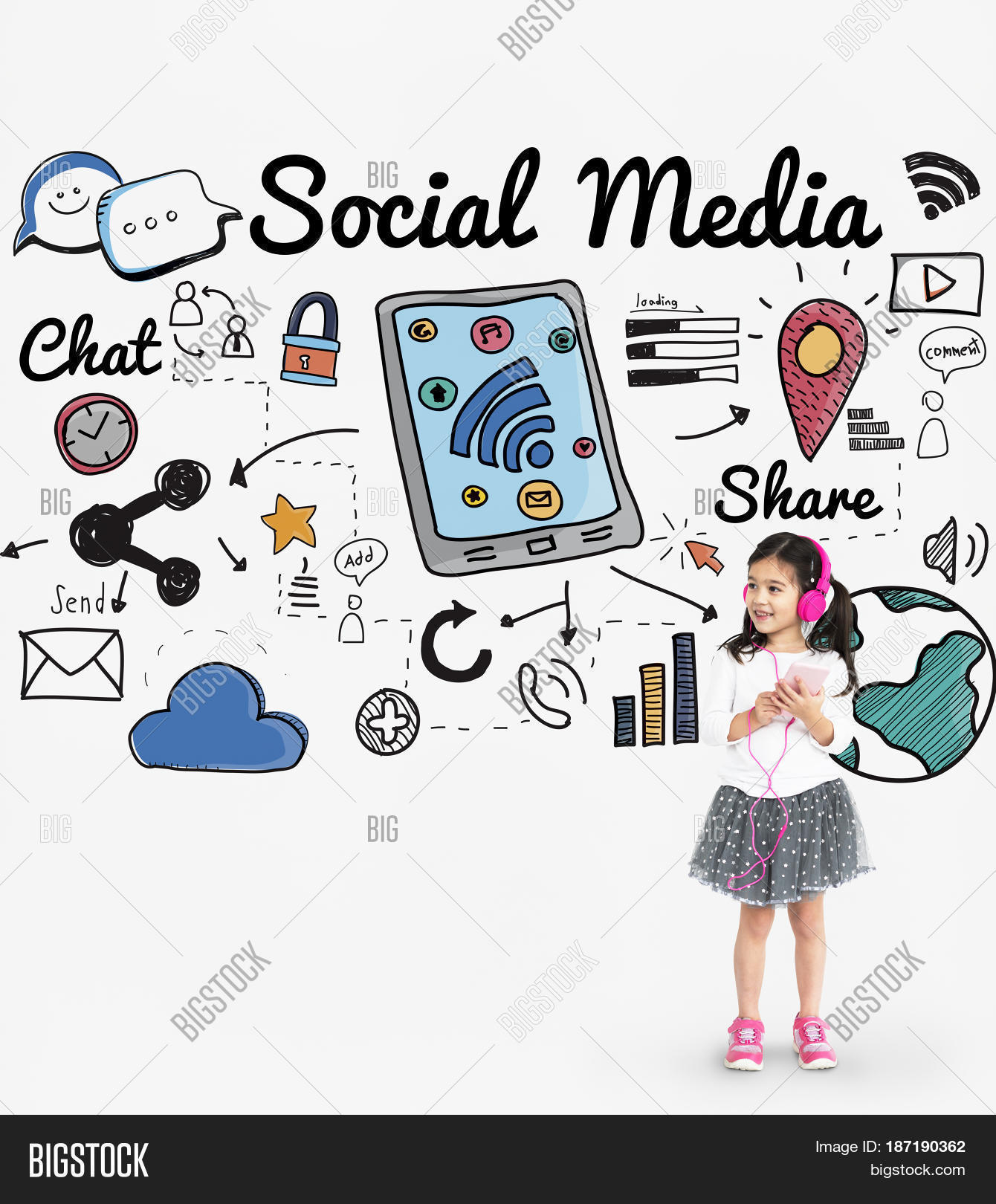 Social Media Children Image & Photo (Free Trial) | Bigstock