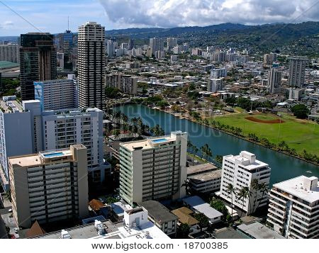 Waikiki skyskrapor
