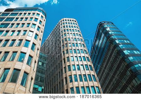 Modern skyscrapers buildings of business center against the sky