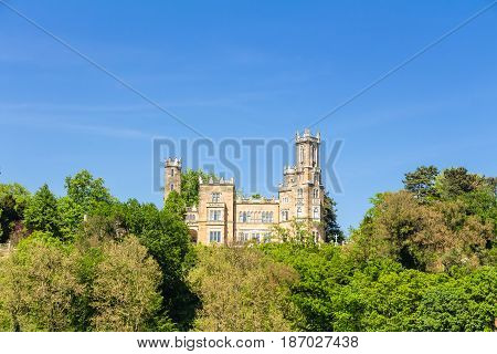 Beautiful Elbe river valley and castles in Dresden Germany