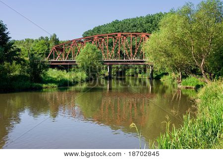 Metal bridge Chortkiv, Ukraina