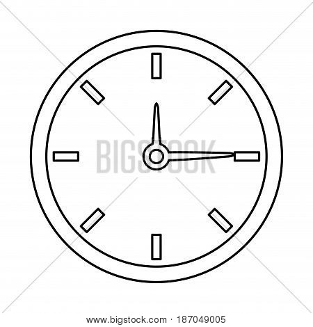 clock time watch hour date minute vector illustration