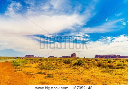 A road leading to Monument Valley Kayenta Arizona