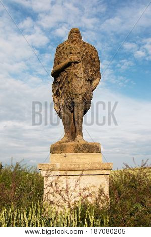 Statue of St. Onufrius from the 17th century is in the Zlonice city. This statue was created by an unknown author.