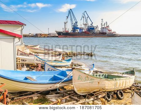 Fishing Boats On The Seashore