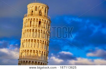 The Leaning Tower Of Pisa Architectural Detail